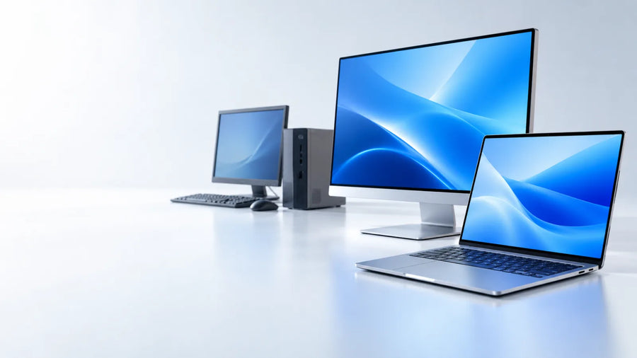 Älterer PC und moderne Windows-11-fähige Computer