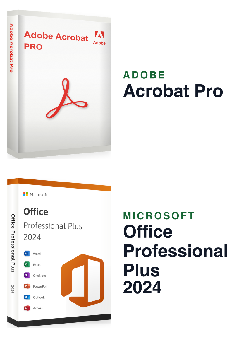 Microsoft Office 2024 Professional Plus + Adobe Acrobat Pro