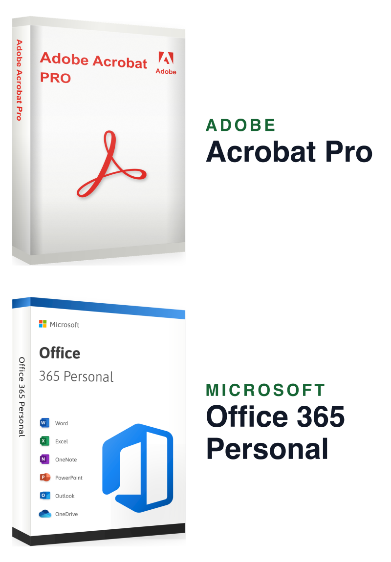 Microsoft 365 Personal + Adobe Acrobat Pro