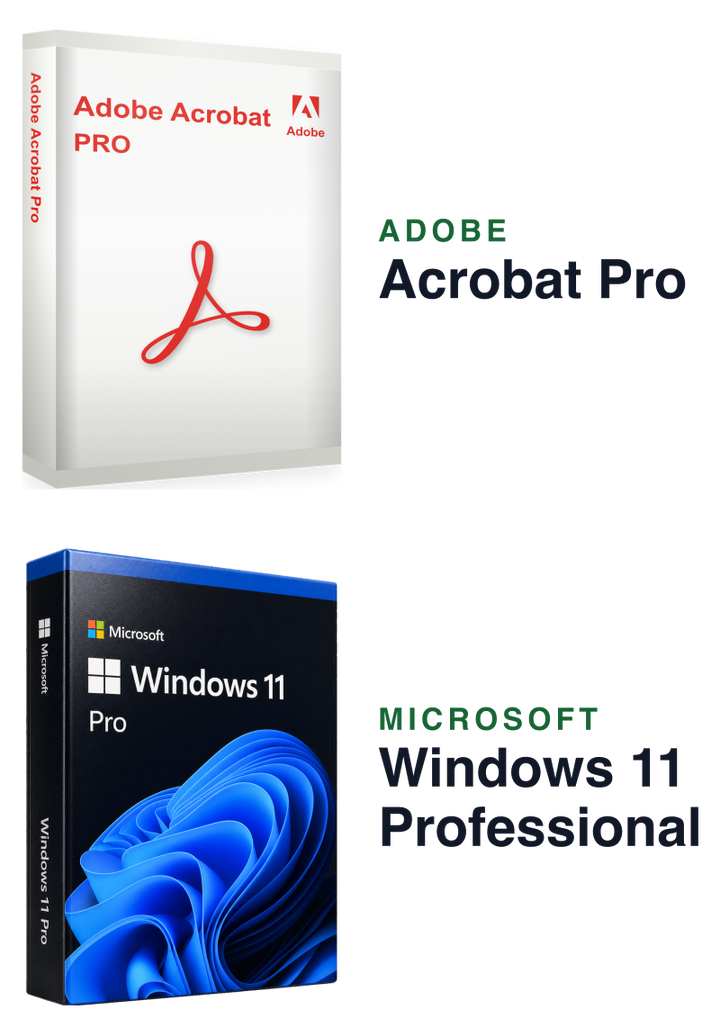 Microsoft Windows 11 Professional + Adobe Acrobat Pro