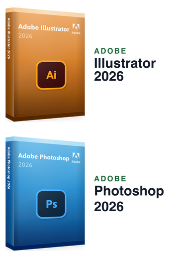 Adobe Illustrator 2026 + Photoshop 2026