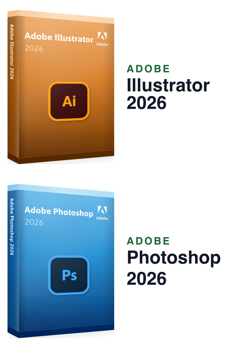Adobe Illustrator 2026 + Photoshop 2026